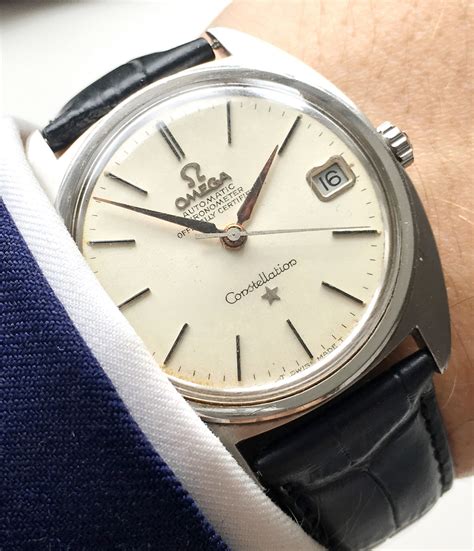 vintage omega constellation automatic watch price|omega constellation price guide.